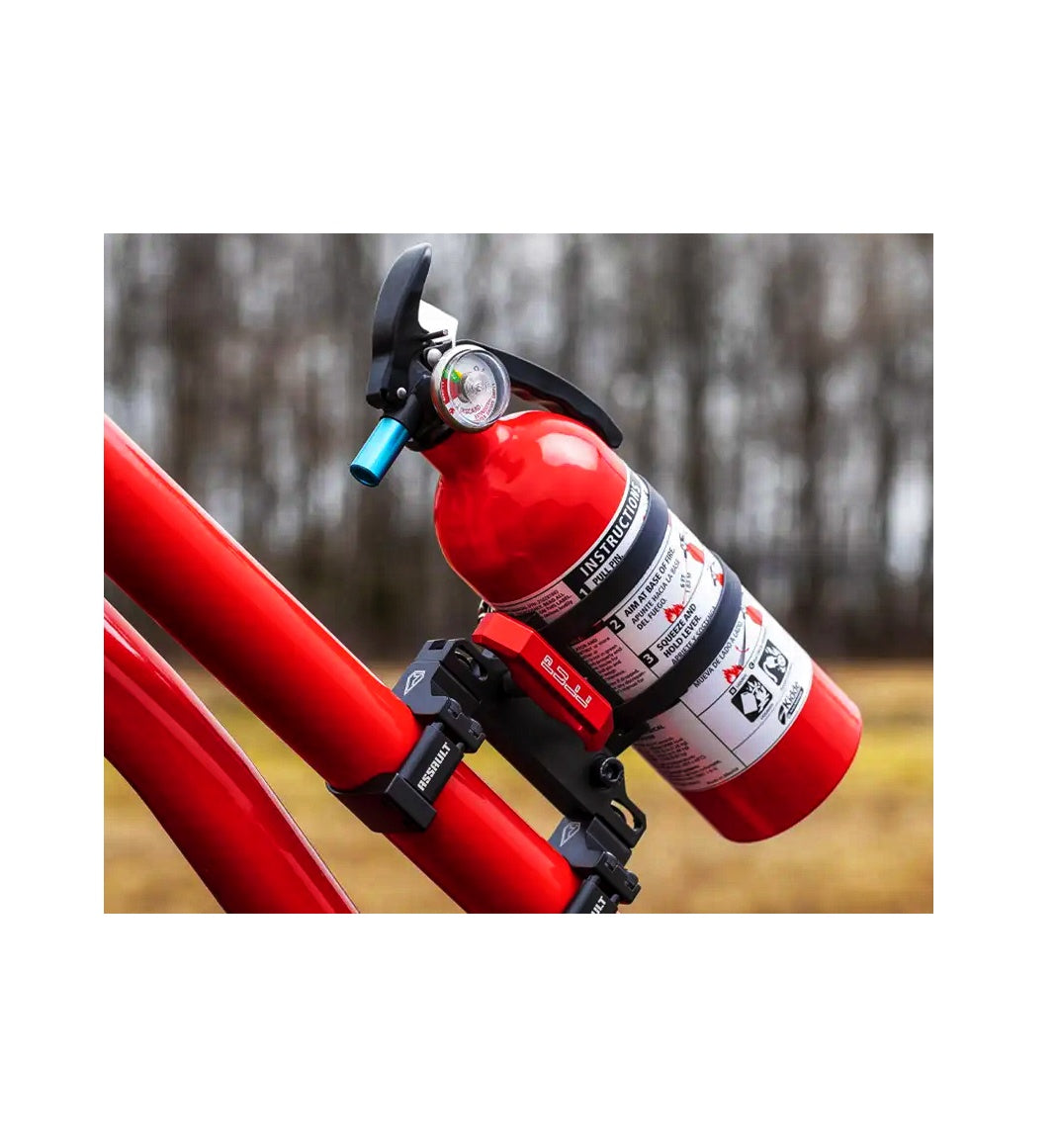 FIRE EXTINGUISHER AND QUICK RELEASE MOUNT