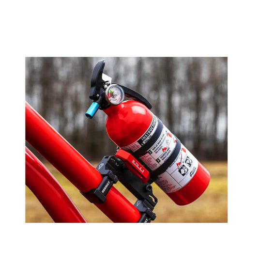 FIRE EXTINGUISHER AND QUICK RELEASE MOUNT